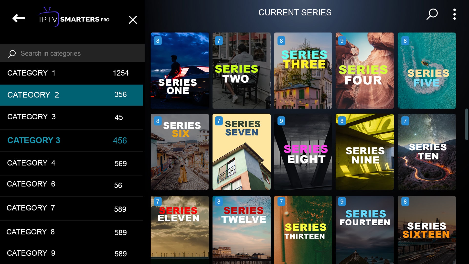 OFFICIEL IPTV SMARTERS PRO - Catégories des films et series