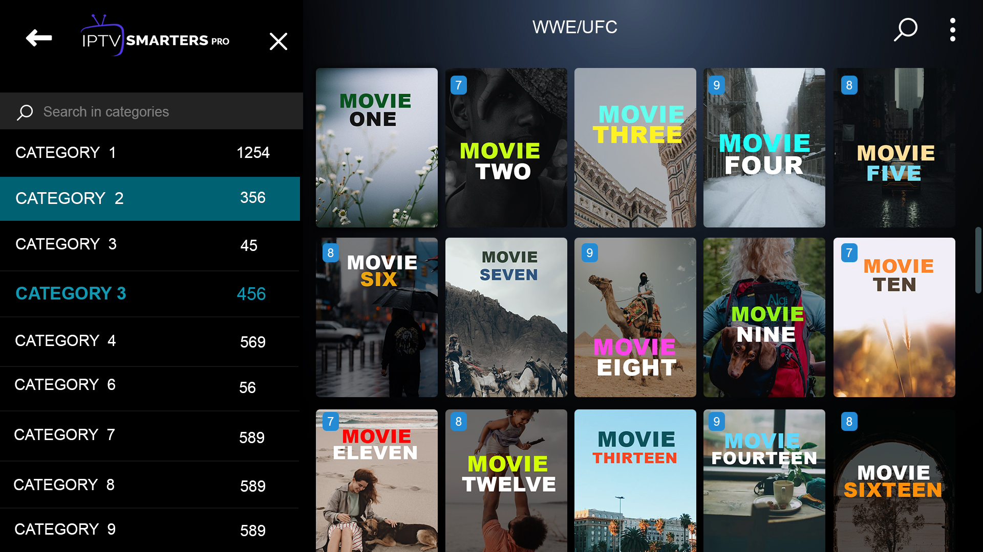 OFFICIEL IPTV SMARTERS PRO - Catégories des films